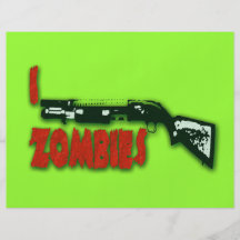 I SHOTGUN ZOMBIES FULL COLOR FLYER