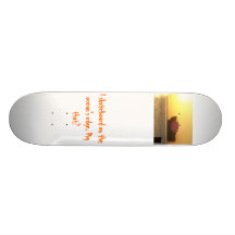 I skateboard on the ocea...