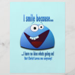 I smile because...V2 Personalised Flyer