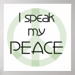 I Speak My Peace T-shirts and Gifts Print