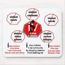 I Stop Violence/Poem© Mouse Pad