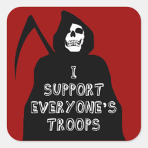 I Support Everyone's Troops Stickers
