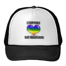I support gay marriage trucker hat