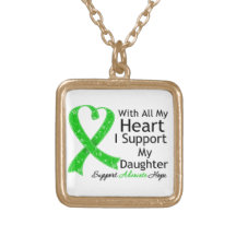 I Support My Daughter With All My Heart Custom Necklace