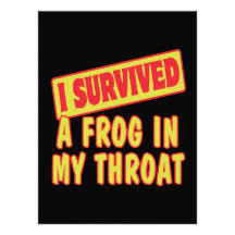 I SURVIVED A FROG IN MY THROAT INVITES