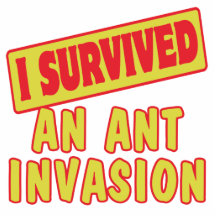 I SURVIVED AN ANT INVASION ACRYLIC CUT OUT