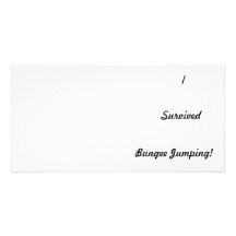 I survived bungee jumping! custom photo card