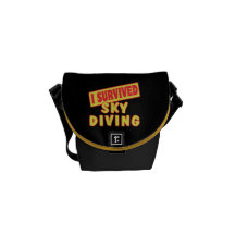 I SURVIVED SKYDIVING COURIER BAG