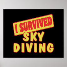 I SURVIVED SKYDIVING POSTER