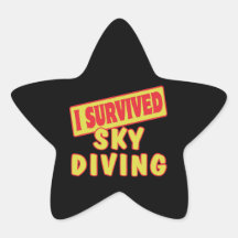 I SURVIVED SKYDIVING STICKER
