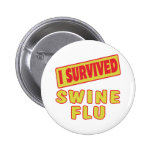 I SURVIVED SWINE FLU PINBACK BUTTON