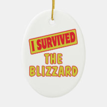 I SURVIVED THE BLIZZARD ORNAMENT