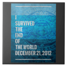 I Survived The End of The World Ceramic Tiles