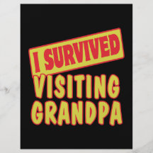 I SURVIVED VISITING GRANDPA FLYER DESIGN