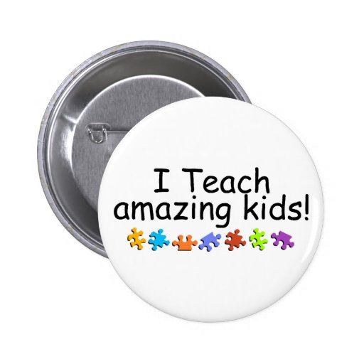 I Teach Amazing Kids (Puzzle) Button