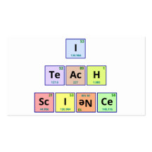 I Teach Science Business Card
