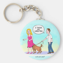 I Think He Likes You Comics Keychain