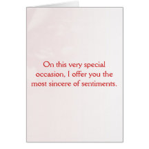 I thought I'd let this card do all the work
