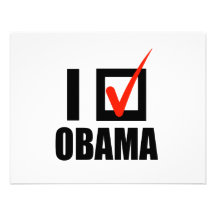 I Voted Obama T-shirt Personalized Invitation