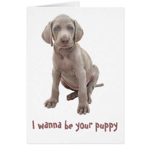 I wanna be your puppy cards