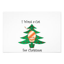 I want a cat for christmas announcements