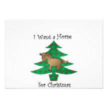 I want a horse for christmas invites