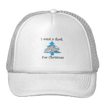 I want a shark for Christmas Hat