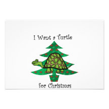 I want a turtle for christmas custom announcements