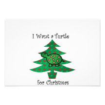 I want a turtle for christmas custom invite