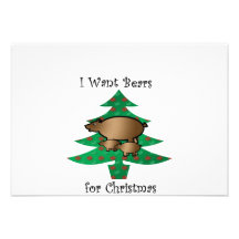 I want bears for christmas personalised announcements