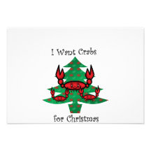 I want crabs for christmas invite