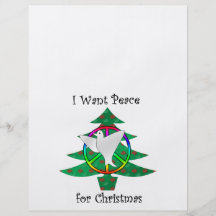I want peace for Christmas Personalized Flyer