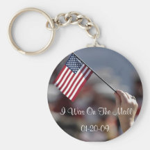 I Was On The Mall Obama Inauguration keyring Keychain