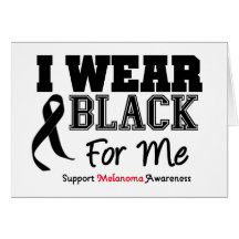 I Wear Black For Me Greeting Card