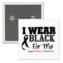 I Wear Black For Me Pin