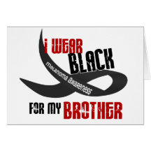 I Wear Black For My Brother 33 Greeting Card