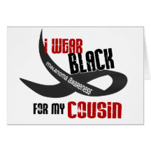 I Wear Black For My Cousin 33 Greeting Cards