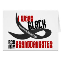 I Wear Black For My Granddaughter 33 Greeting Card