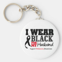 I Wear Black For My Husband Key Chains