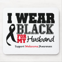 I Wear Black For My Husband Mouse Pad