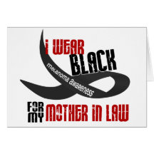 I Wear Black For My Mother-In-Law 33 Greeting Cards