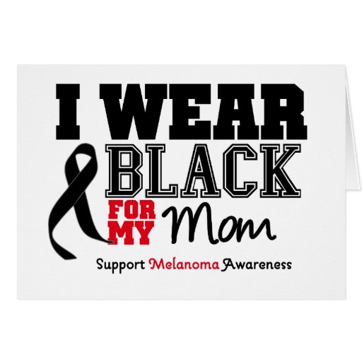 I Wear Black For My Mum Greeting Card