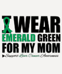 I Wear Liver Cancer Ribbon For My Mum Tee Shirts
