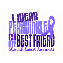 I Wear Periwinkle Best Friend 6.4 Stomach Cancer Postcard