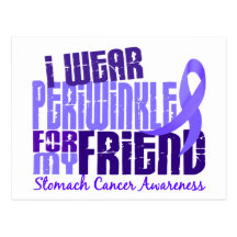 I Wear Periwinkle Friend 6.4 Stomach Cancer Post Card