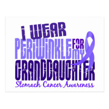 I Wear Periwinkle Granddaughter 6.4 Stomach Cancer Postcards