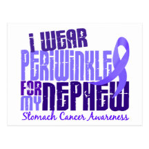 I Wear Periwinkle Nephew 6.4 Stomach Cancer Post Card