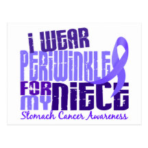 I Wear Periwinkle Niece 6.4 Stomach Cancer Postcards