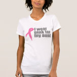 I Wear Pink for My Aunt Tee Shirt