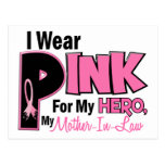I Wear Pink For My Mother-In-Law 19 Postcard